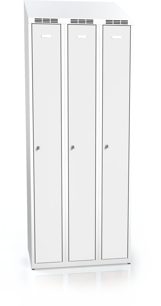 Cloakroom locker ALSIN with sloping top 1995 x 750 x 500